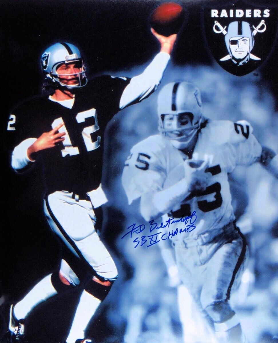 Fred Biletnikoff Autographed 16X20 Photo Poster painting Raiders Inscribed SB XI Champs