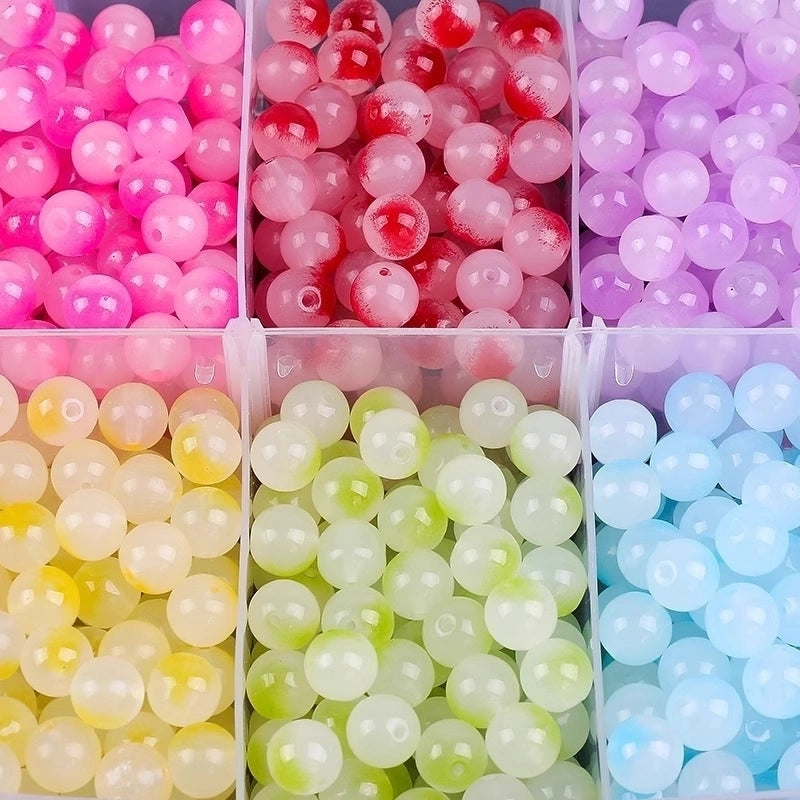 300 Pcs/Package  Glass Solid Color Beads