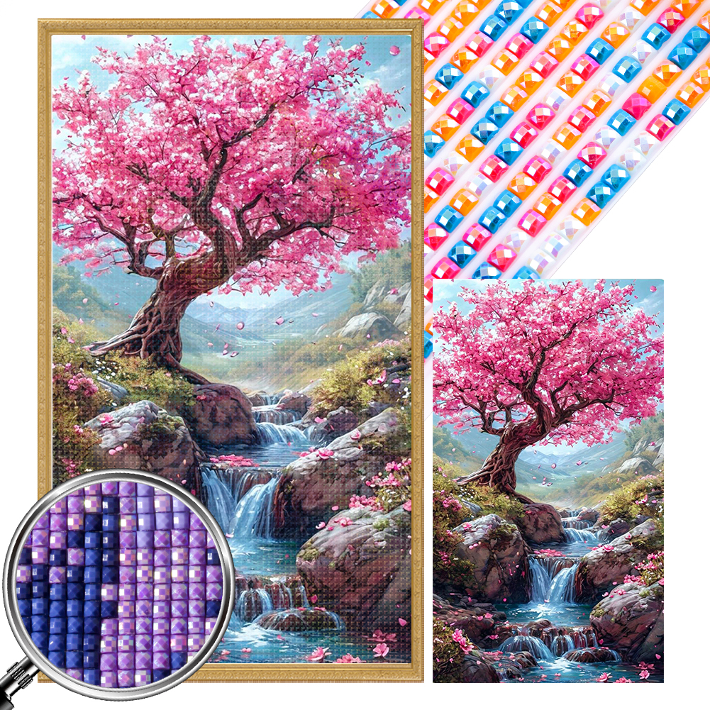 Aurora In The Dark Night 40*70cm(picture) full square drill diamond painting with 3 to 5 colors of AB drills