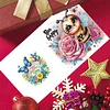 6PCS Diamond Painting Bees Greeting Cards Postcards with Envelopes
