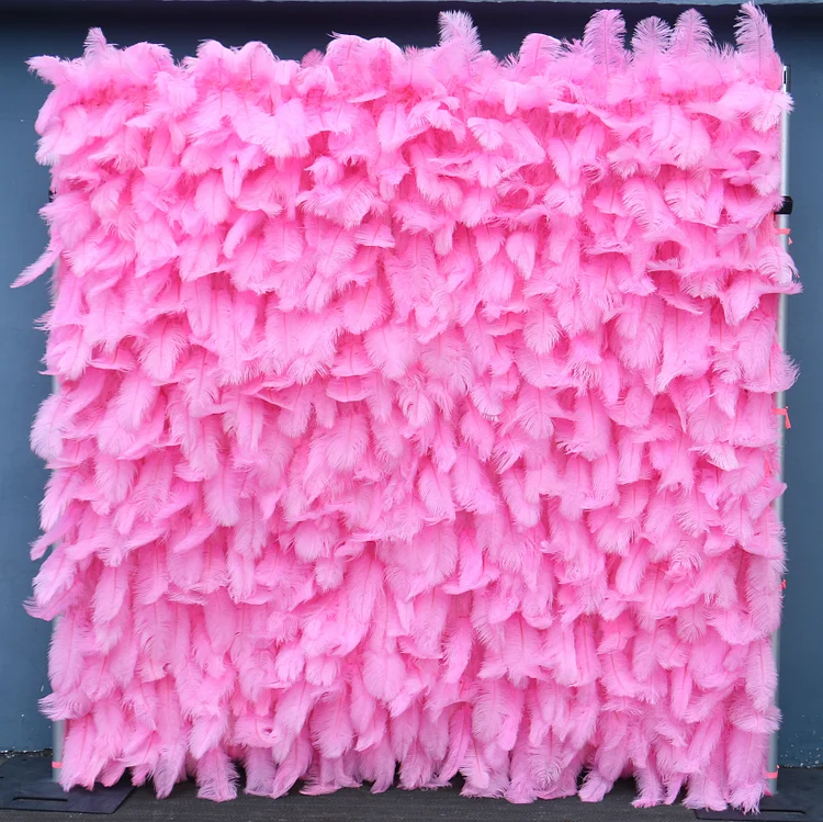 5D Pink Flower Wall Wedding Backdrop Deco Birthday Party Event Prop A138 A7422