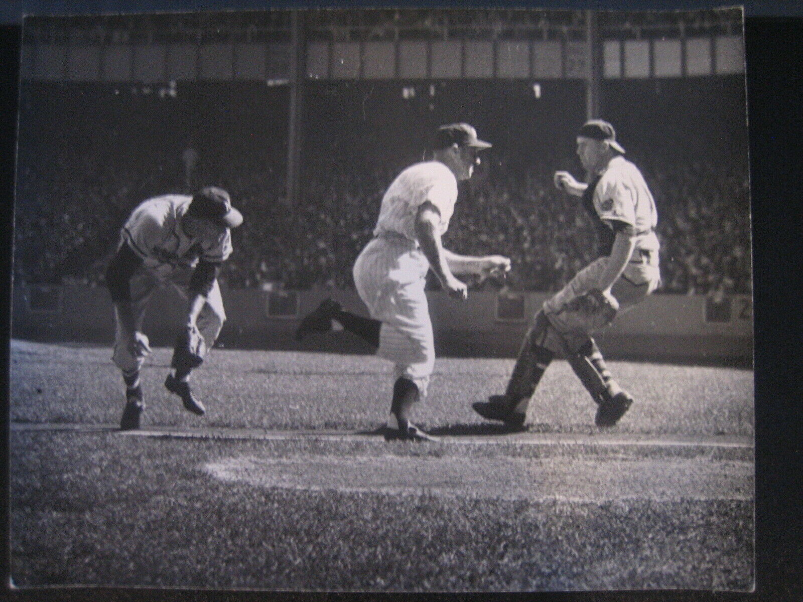 1957 World Series Arthur Rickerby 11 x 14 Press Original Photo Poster painting Milwaukee Braves