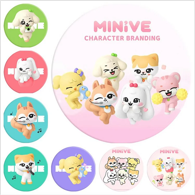 IVE MINiVE Image Badge Mirror Keychain