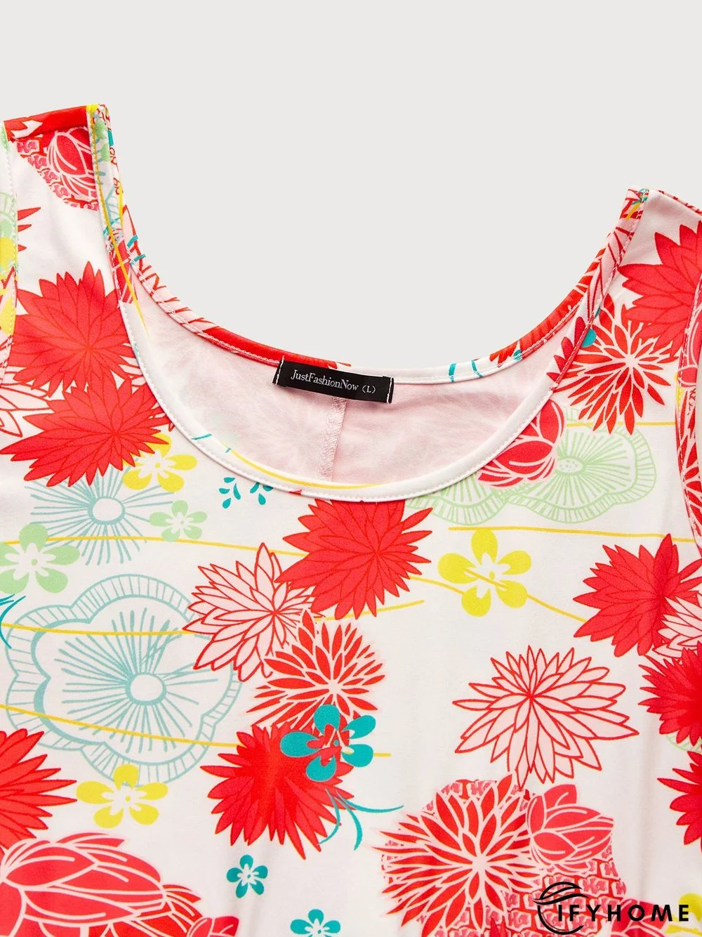 Vacation V Neck Loosen Sleeveless Knitting Dress | IFYHOME