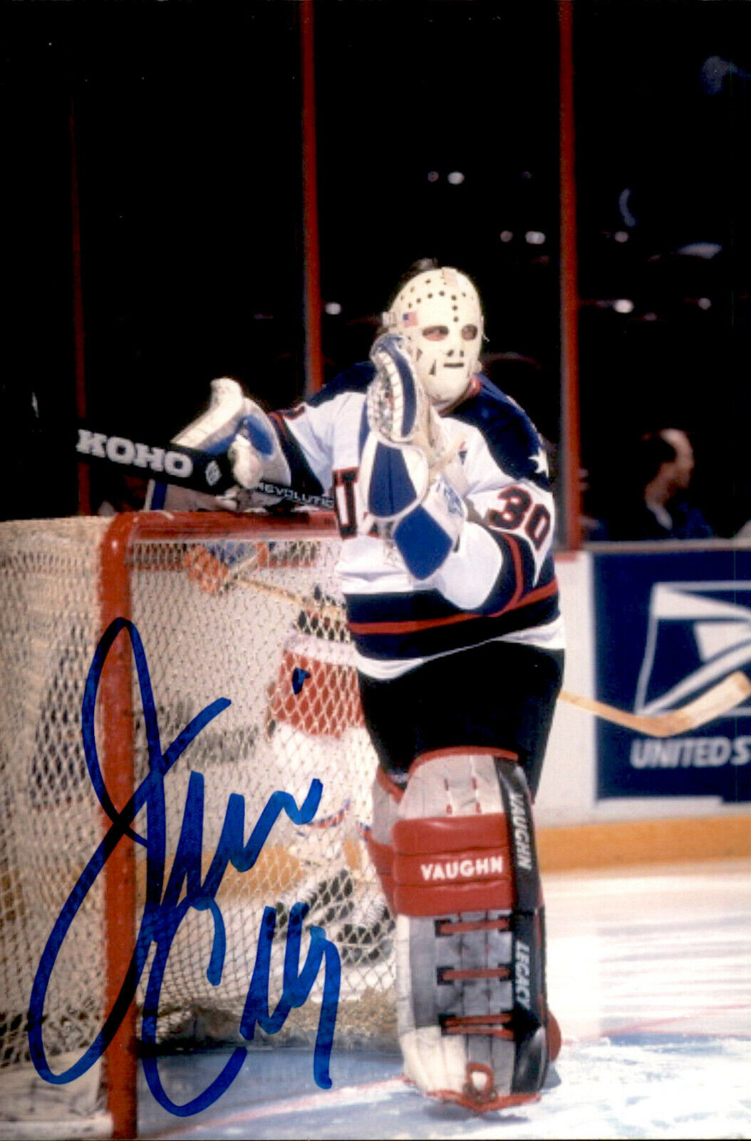 Jim Craig SIGNED 4x6 Photo Poster painting TEAM USA MIRACLE ON ICE 1980 GOLD MEDAL #5