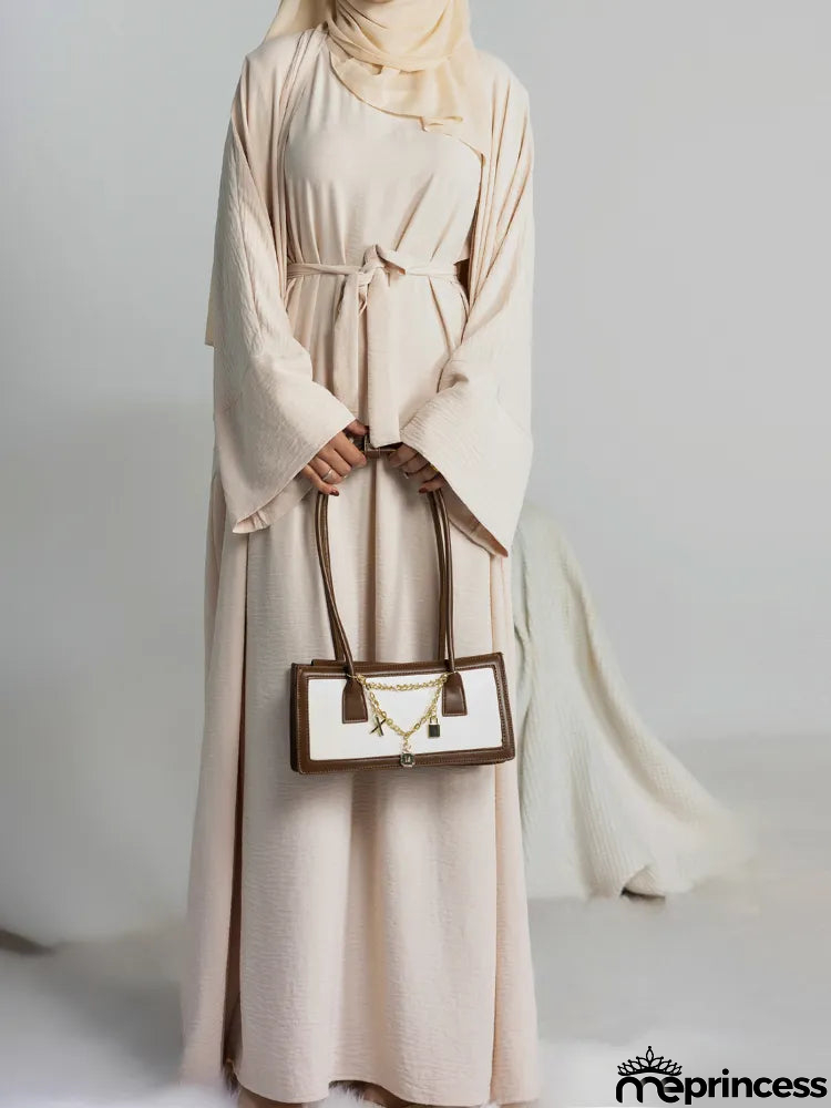 Women's Arabian Polyester Full Sleeve Solid Casual Wear Abaya