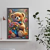 (40*60cm)Bouquet Bear - Full Round Drill Diamond Painting