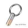 Stainless Steel Portable Mini Tiny Cutting Tool Key Ring Capsule Knife