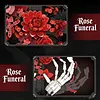 Gothic Cross & Rose & Skeleton Hand Building Blocks Set Building Bricks Kit Construction Bricks Toy Gifts for Anniversaries Valentines Day Halloween