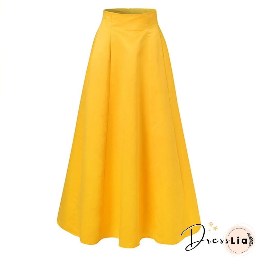 ZANZEA Women Collect Waist A-Line Holiday Long Dress Solid Party Bohemian Maxi Skirt