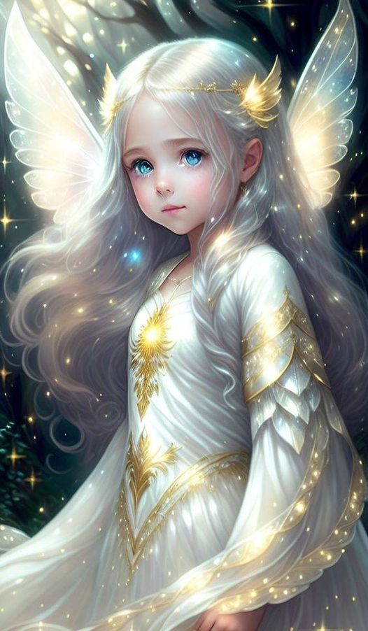  Angel Girl 40*70CM (Canvas)AB Round Drill Diamond Painting gbfke