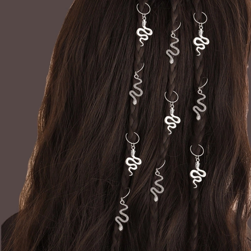 Women's Minimalist Snake Alloy Plating Hair Buckle