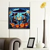 Diamond Painting-DIY Full Round Drill Halloween Skull(40*40 CM)