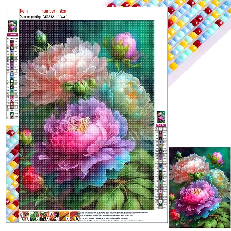 Diamond Painting 30 Pages Storage Presentation Book (Suitable for