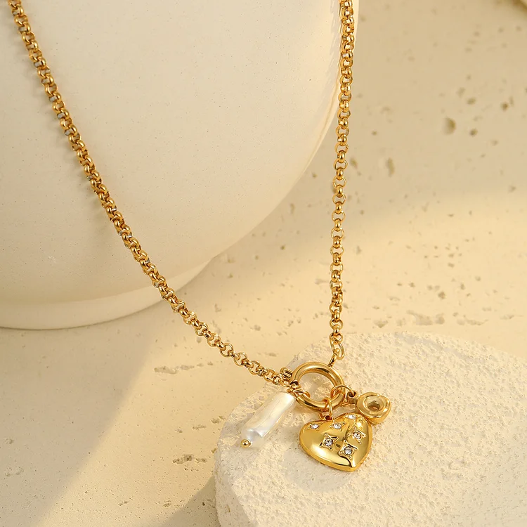 Shell Pearl Ocean Collection Necklace and Bracelet