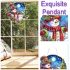 Bonhomme de neige de No&euml;l double face - 5d bricolage artisanat pendentif