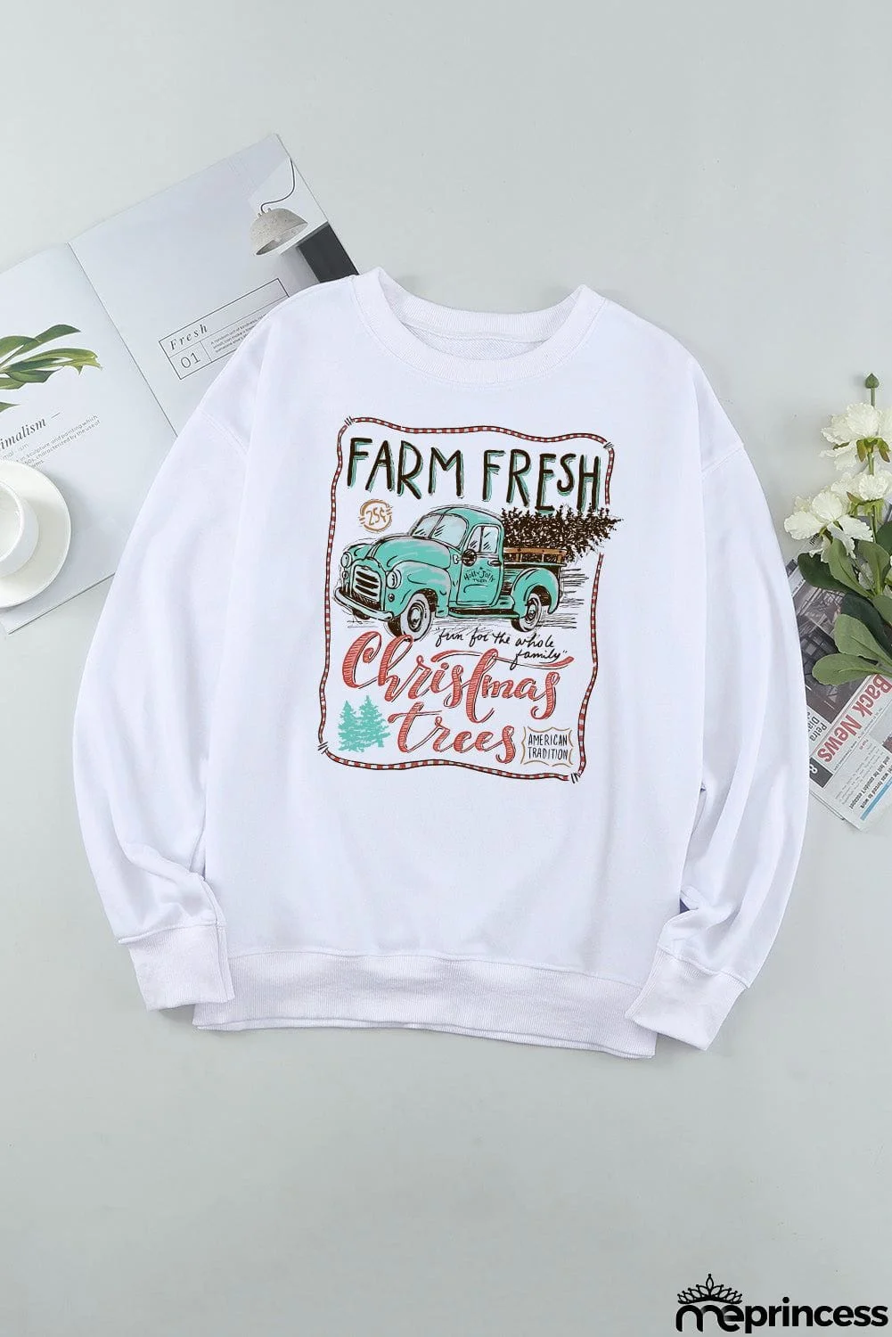 Sweet Christmas Drinks Graphic Sweatshirt