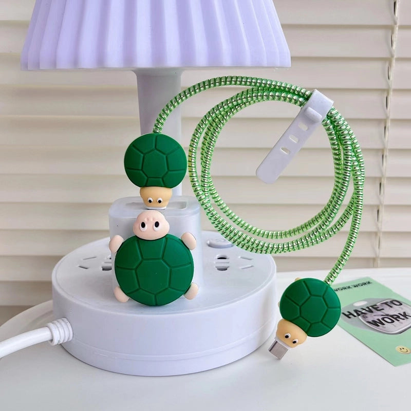 Sunflower Iphone 20w Charger Data Cable Anti-break Protective Cover