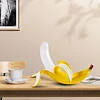 Modern Banana Table Lamp, Desk Lamp,Led Night Light Plating Resin Banana Lighting Fixture for Living Room, Bedroom,Home Office,Kids Room 