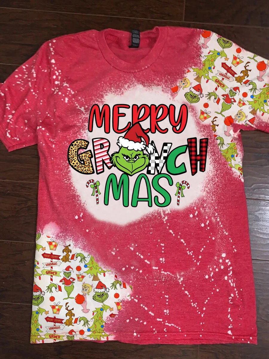 Merry Grinchmas Tie Dye T-shirt