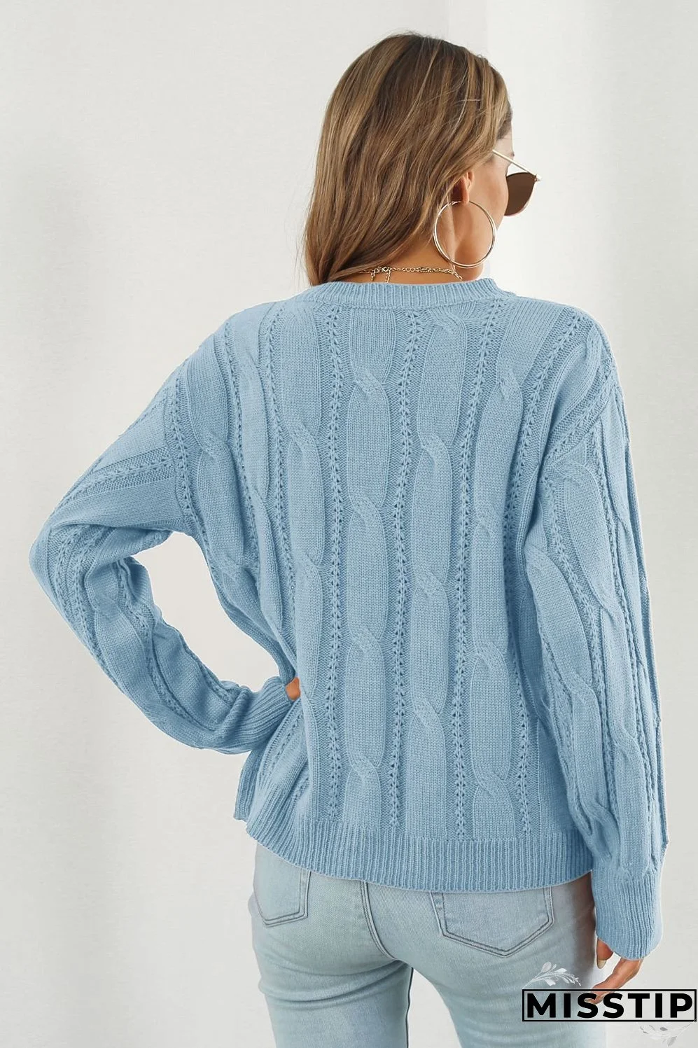 Round Neck Long Sleeve Sweater