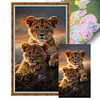 Tiger-11CT Stamped Cross Stitch 40*65cm(Big Size)