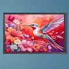 (60*40cm)Flower Hummingbird - Full Round Drill Diamond Painting