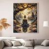 Buddha-11CT Stamped Cross Stitch 40*50cm