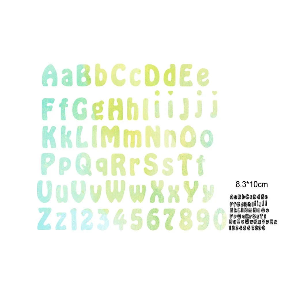 Craft Dies Metal Cutting Dies Cut Die Mold Alphabets Letter Number Scrapbooking Dies Paper Knife Mould Blade Punch Stencils Dies