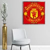 Fußball Manchester United - Runde Bohrmaschine Diamantmalerei - 35 * 35cm