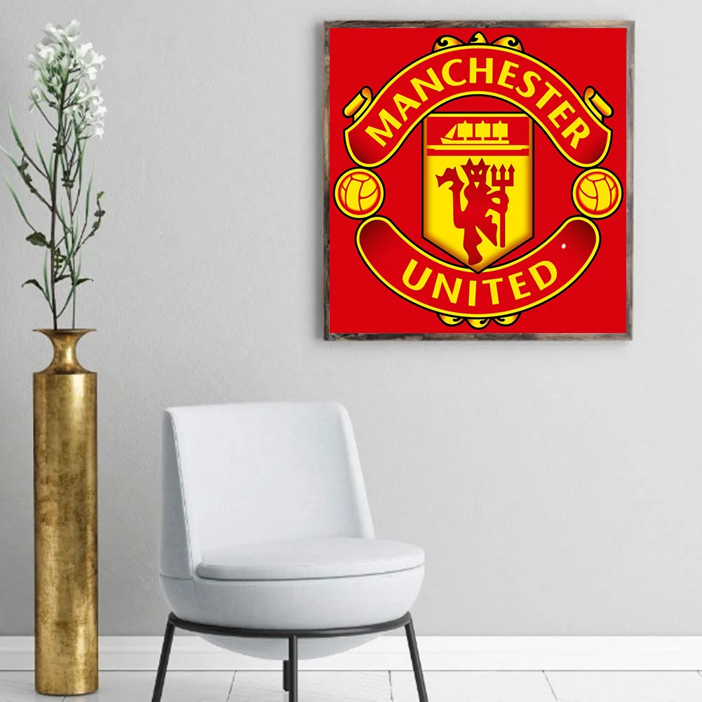 Diamond Painting - Full Round Drill - Manchester United FC(Canvas|35*35cm)