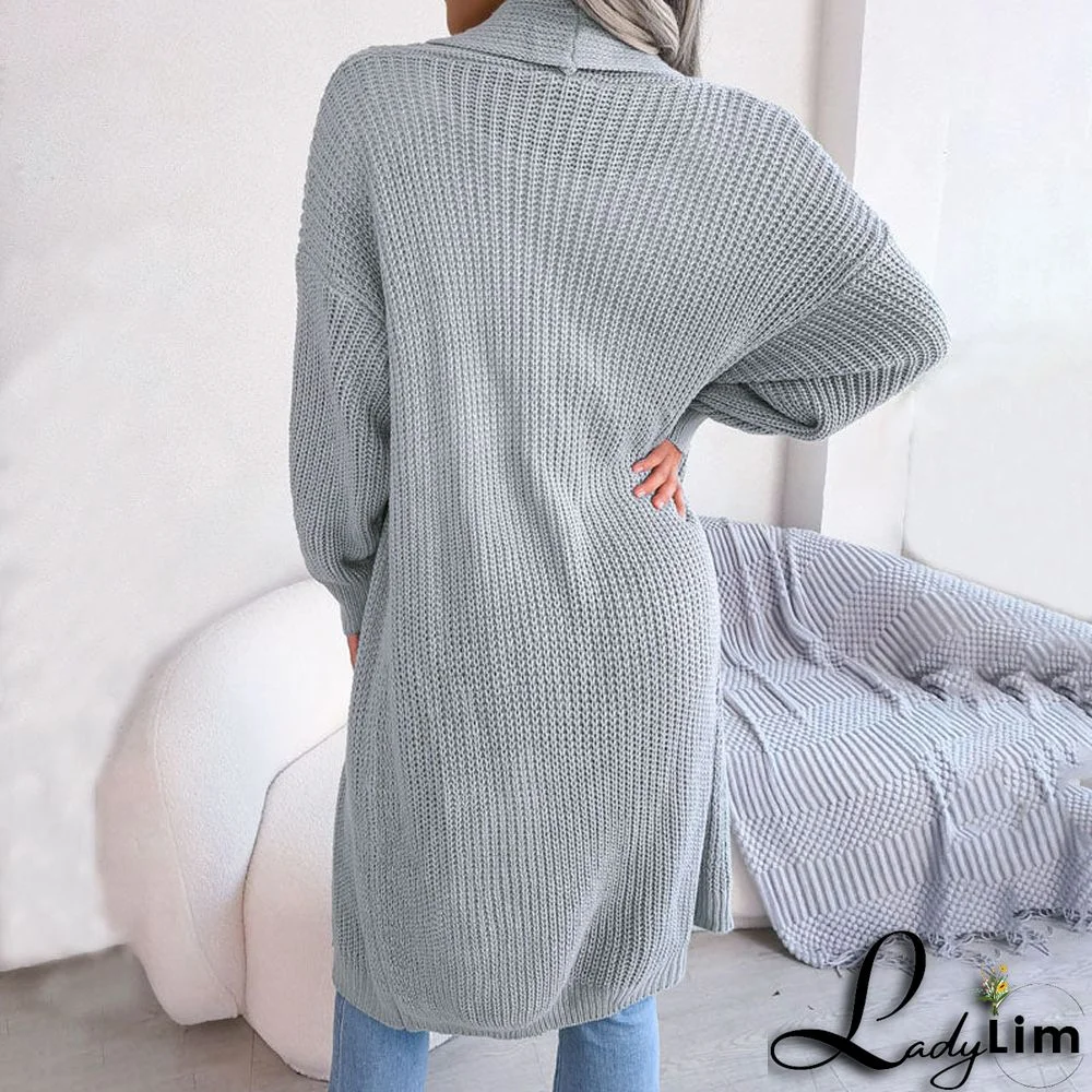 Casual Solid Colour Cardigan