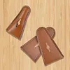 Leather Bow Tip Protector Bow Limb Guard Portable for Recurve Bow (Light Brown)