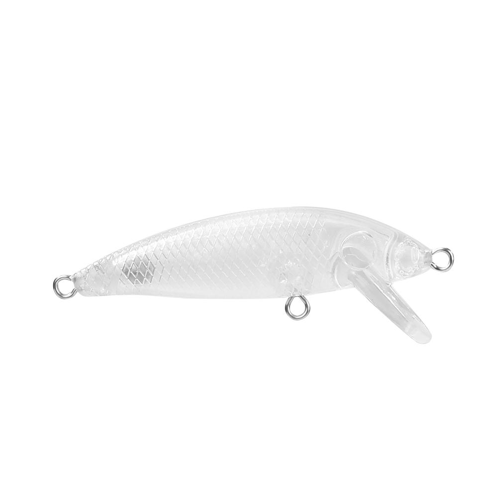 

5.5cm 3.5g Plastic Transparent Blank Fishing Lure Hard Baits without Hook, 501 Original