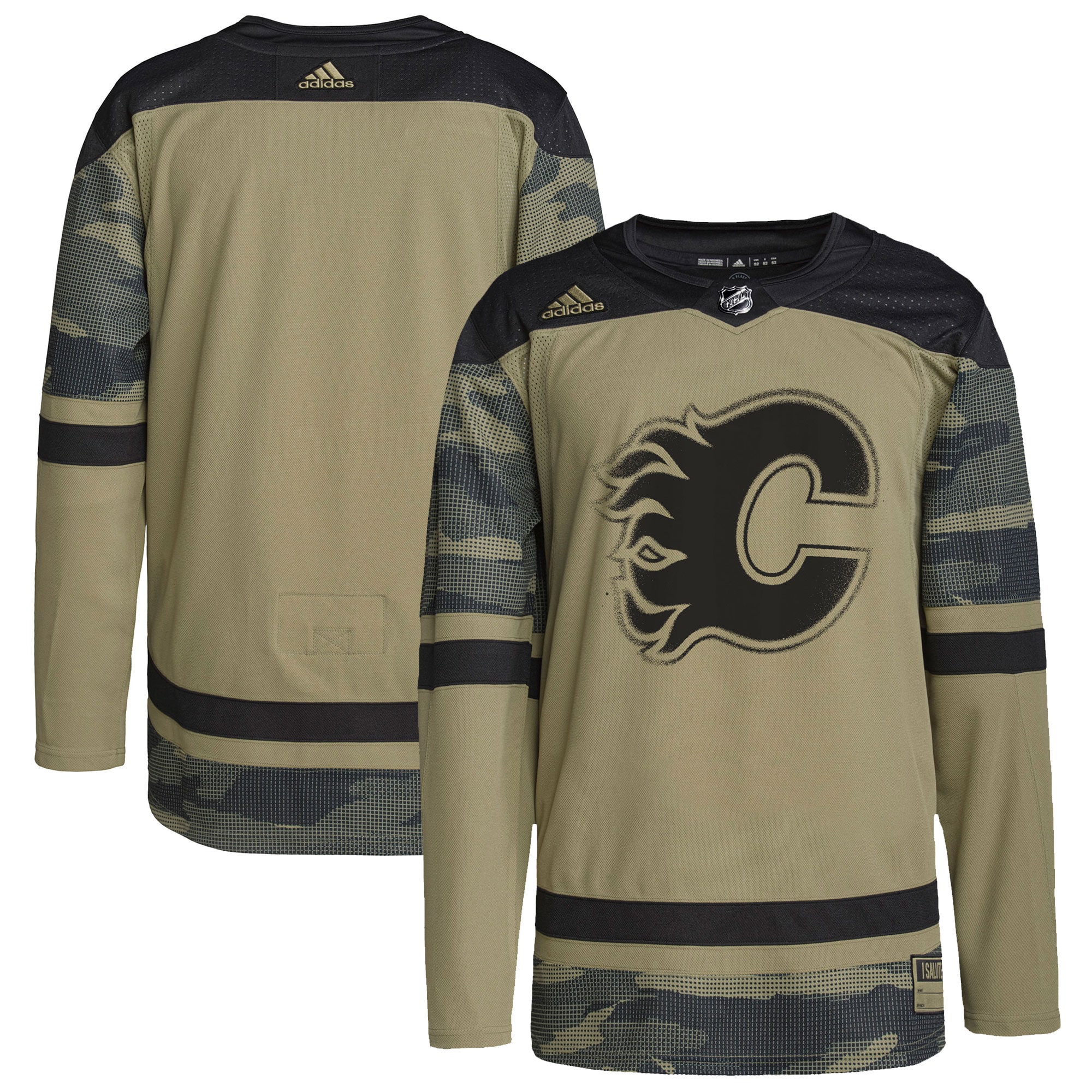 Calgary Flames  Logo Military Appreciation Team  Practice Jersey – Camo mysite