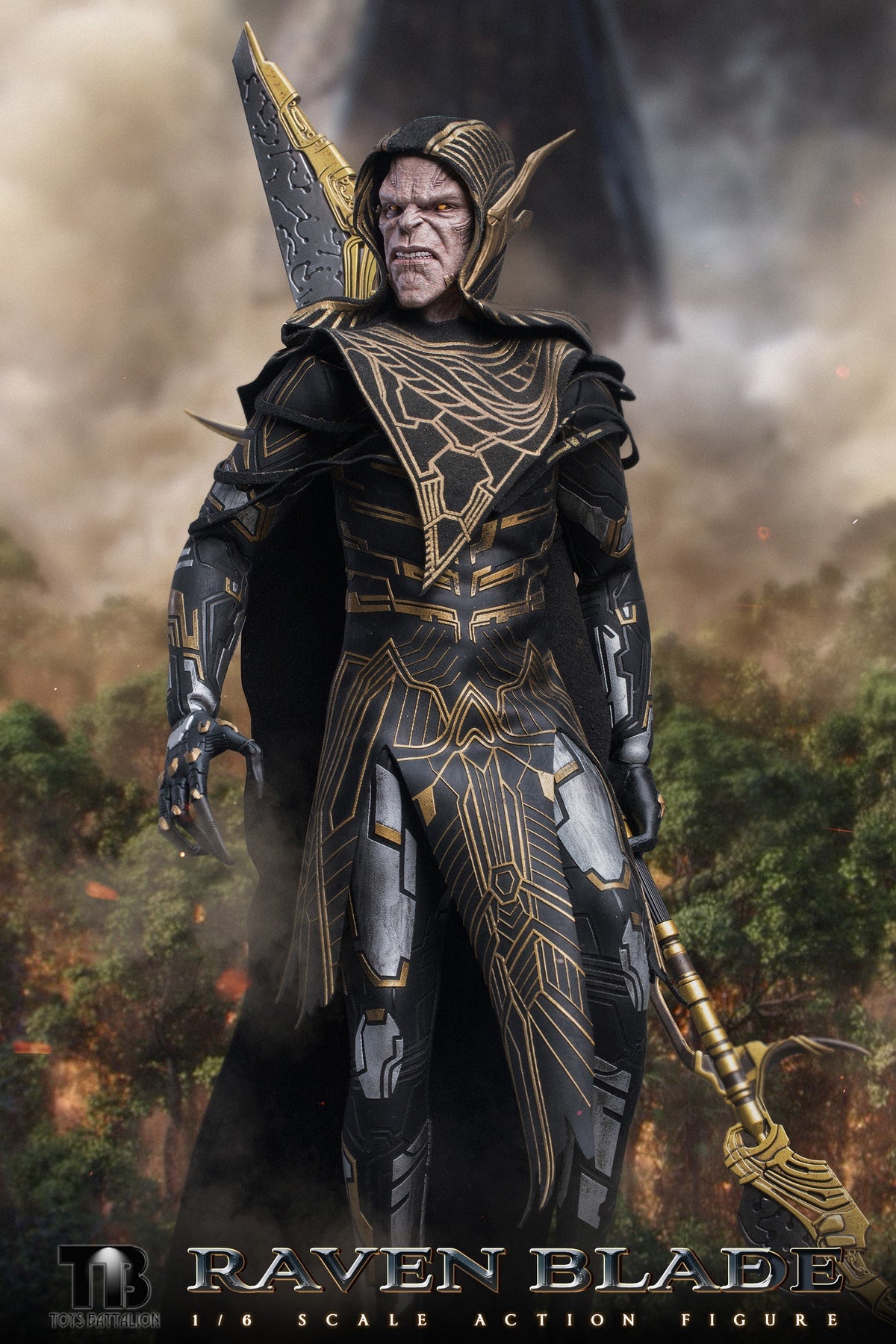 In-Stock Toys Battalion TB005 1/6 Scale Raven Blade Action Figure