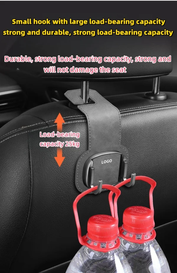 Car Seat Back Hidden Suede Hook