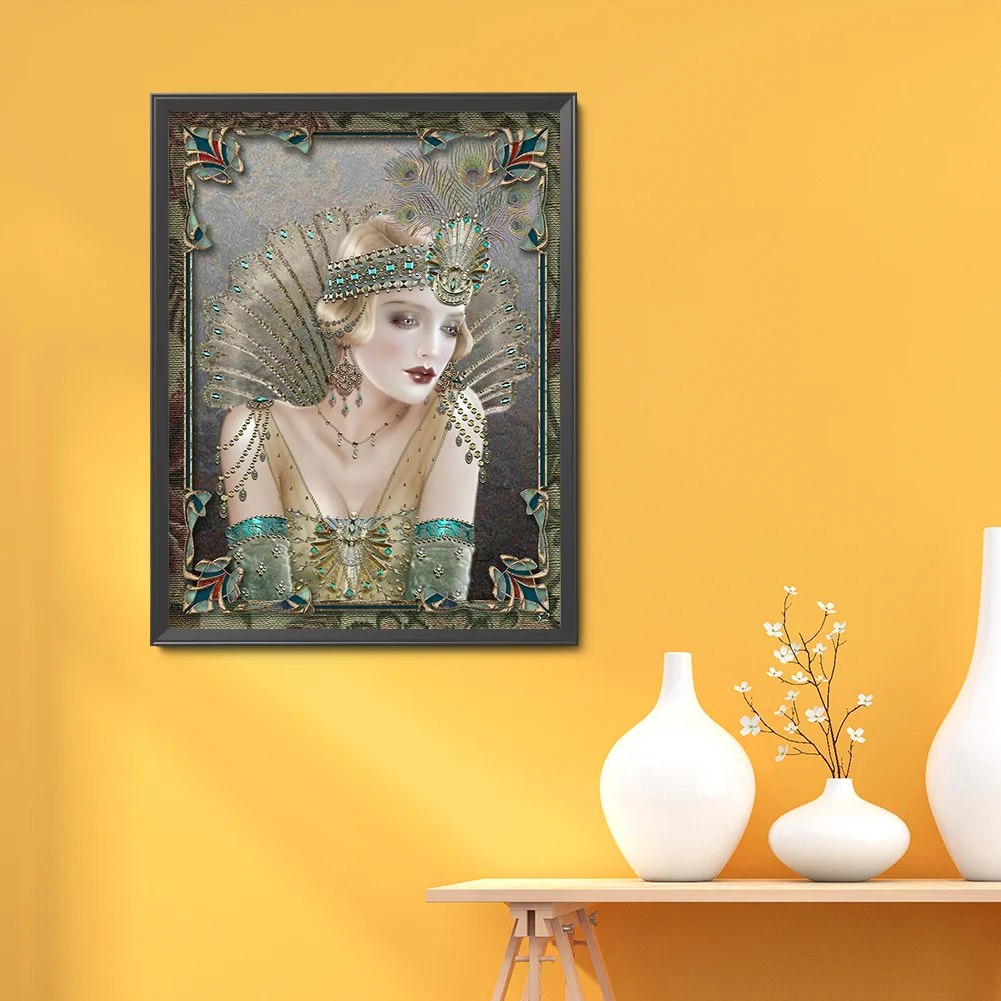 Full Round Diamond Painting 30*40cm - Sexy Lady