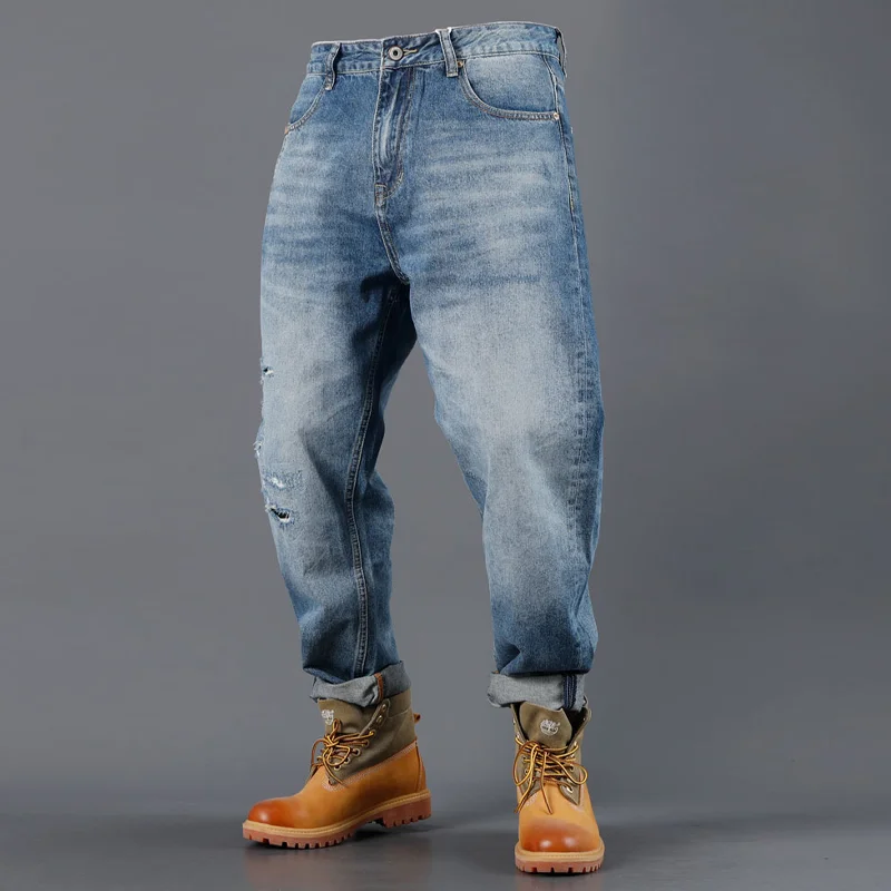 American Wash Distressed Ripped Jeans