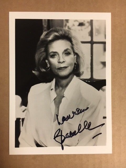 Lauren Bacall Boldly Signed 5x7 Sharp Photo Poster painting with COA