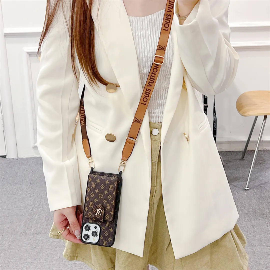 LV Elegant Canvas Leather Card Holder Gucci Ophidia GG Crossbody Apple iPhone Case