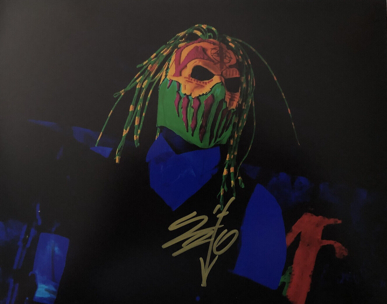 SKINNY HAND SIGNED 8x10 Photo Poster painting MUSHROOMHEAD STEVE FELTON AUTOGRAPH COA