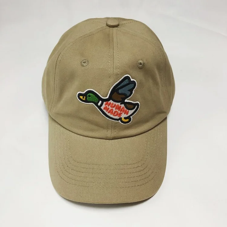 Human Made Embroidered Flying Duck Sun Hhat Baseball Cap Small soft Top Cap For Men And Women