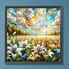 Diamond Painting-DIY Full Round Drill Stained Glass Art Lily
