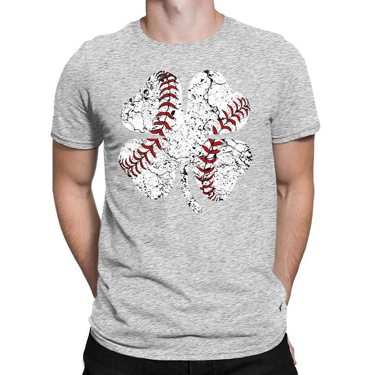 Baseball Shamrock Men's T-shirt-Annaletters