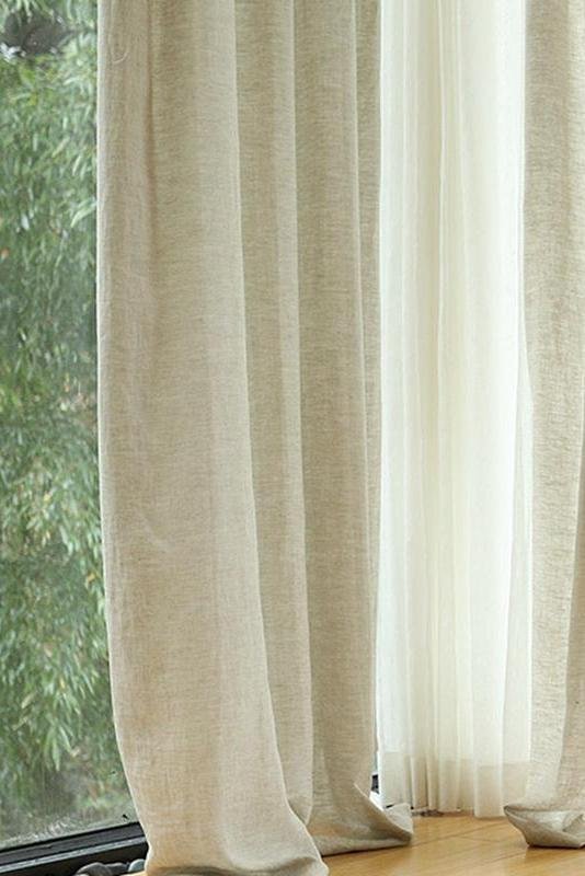 Luxurious 100% Pure Linen Curtains by