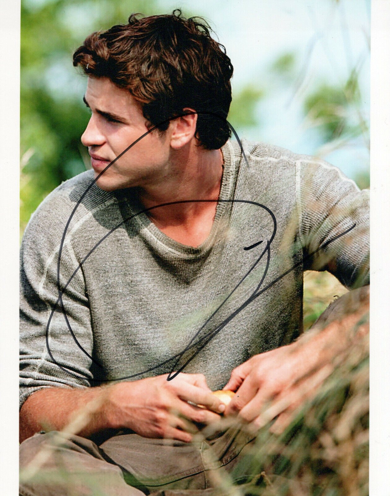 Liam Hemsworth The Hunger Games autographed Photo Poster painting signed 8x10 #1 Gale Hawthorne