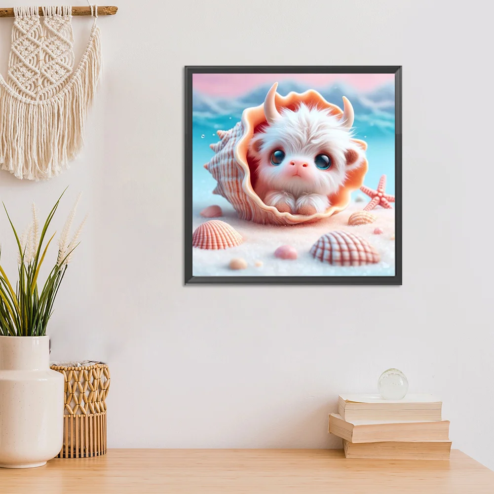 Diamond Painting - Full Round Drill - Shells Yak(Canvas|30*30cm)