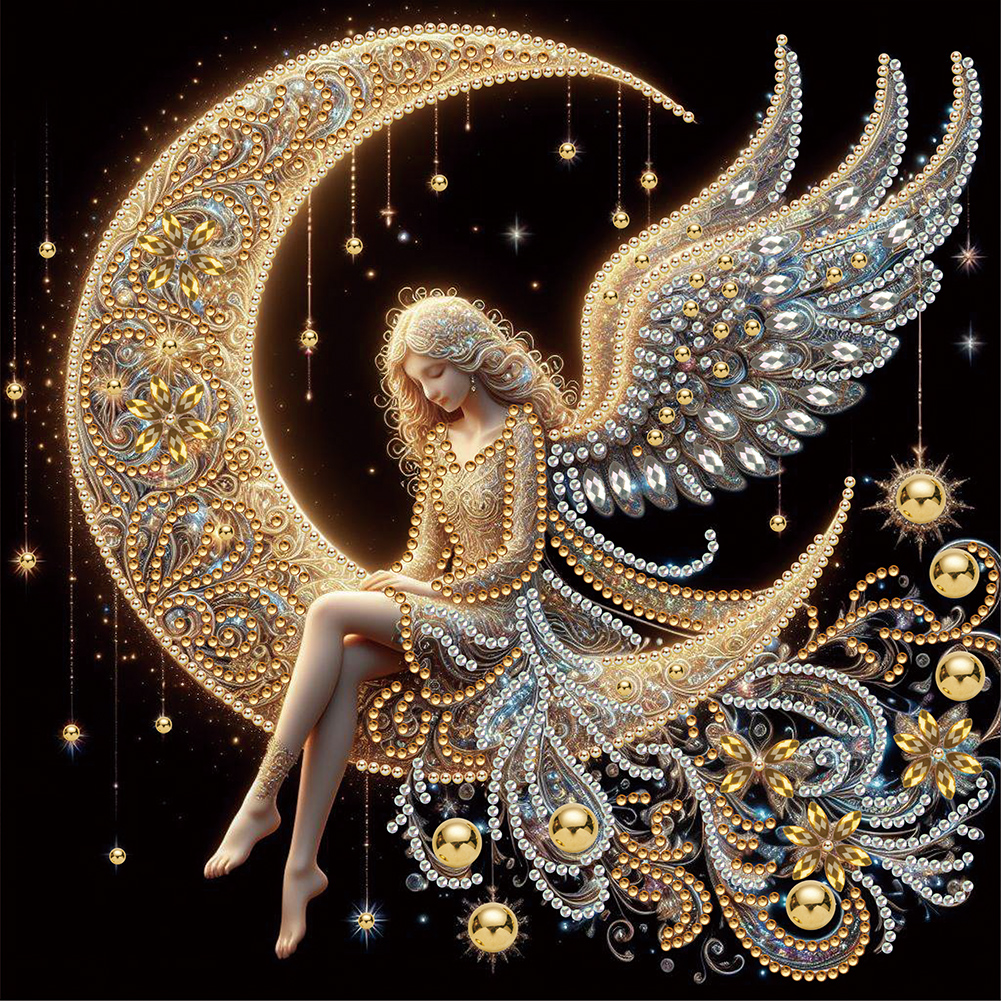 Moonlight 30*30cm(canvas) special shaped drill diamond painting