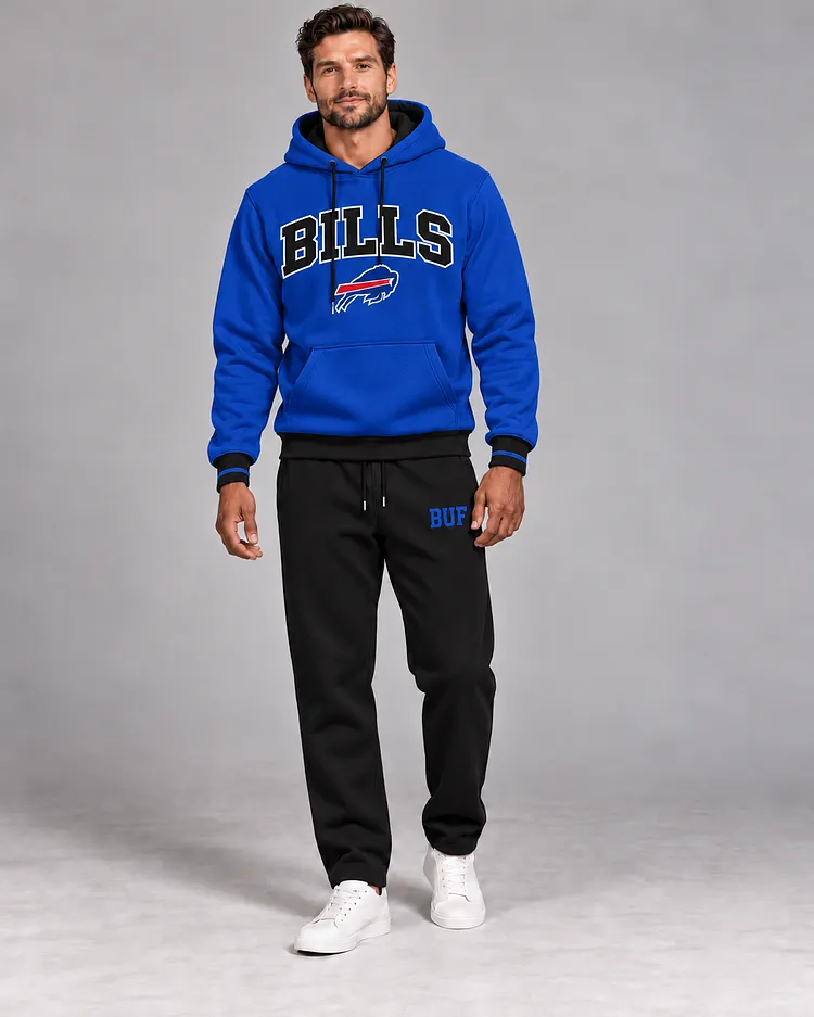 Buffalo Bills Men's Hoodie And Pants Set - Design 4